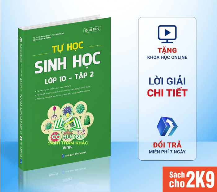 Sách Tự Học Sinh Học Lớp 10 Thầy Phan Khắc Nghệ