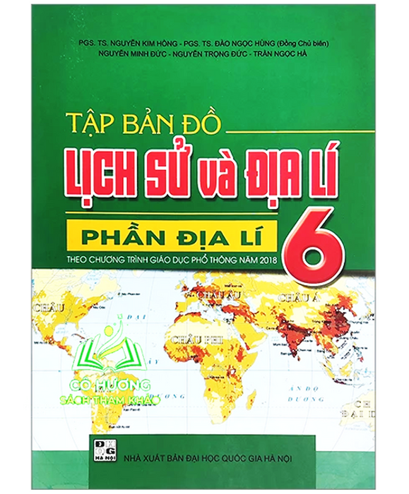 Sách - Tập Bản Đồ Lịch Sử Và Địa Lí 6 - Phần Địa Lí (Theo Chương Trình Giáo Dục Phổ Thông Năm 2018)