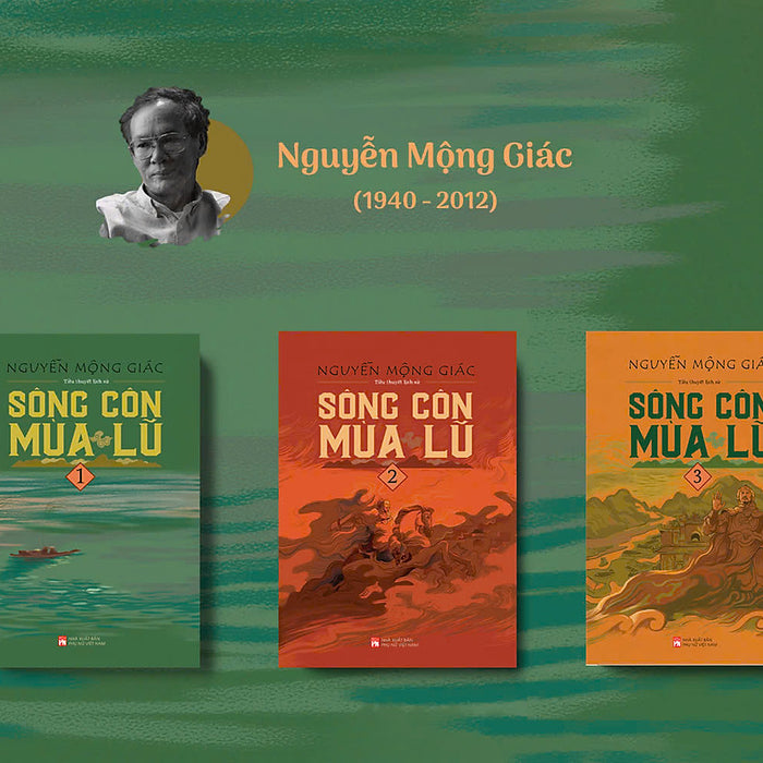 Sách - Sông Côn Mùa Lũ Bộ 3 Tập - Tiểu Thuyết Lịch Sử - Nguyễn Mộng Giác