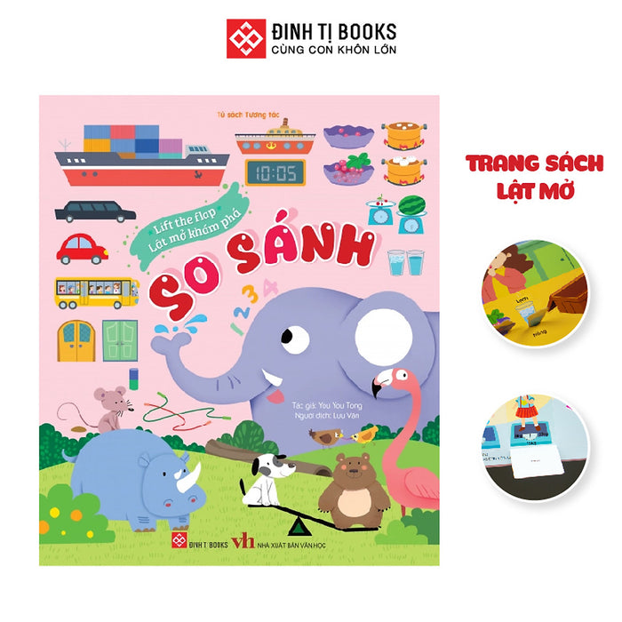 Sách - Lift The Flap - Lật Mở Khám Phá - So Sánh - Đinh Tị Books