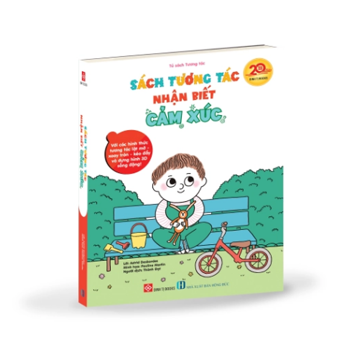 Sách Tương Tác Nhận Biết Cảm Xúc (Tương Tác Lật Mở - Xoay Tròn - Kéo Đẩy Và Dựng Hình 3D!)