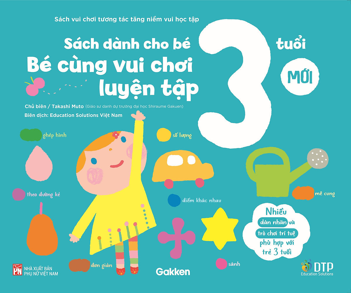 Sách - Dtpbooks - Sách Dành Cho Bé 3 Tuổi - Bé Cùng Vui Chơi Luyện Tập - Sách Vui Chơi Tương Tác Tăng Niềm Vui Học Tập