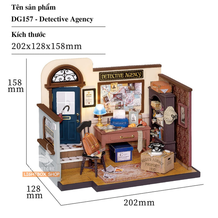 Nhà búp bê ROBOTIME DIY | Mô hình nhà gỗ tự 3D. Mystic Archives Series DIY Miniature House. Bản Tiếng Anh. DG155