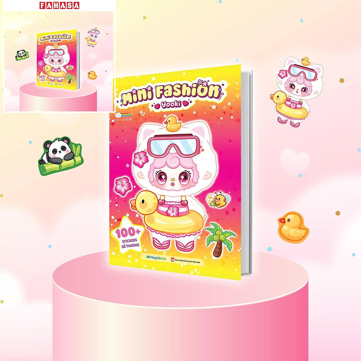 Sách - Mini Fashion - Yooki - 100+ Stickers Dễ Thương