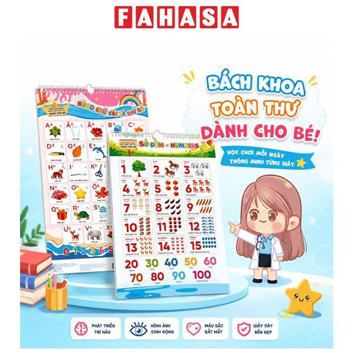 Sách - Bộ Tranh Treo Tường Bách Khoa Toàn Thư Dành Cho Bé