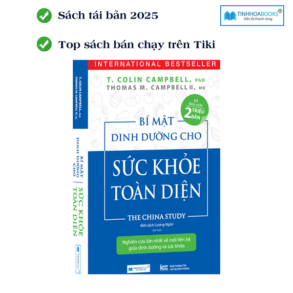 (Tb2025) Sách Bí Mật Dinh Dưỡng Cho Sức Khoẻ Toàn Diện - The China Study