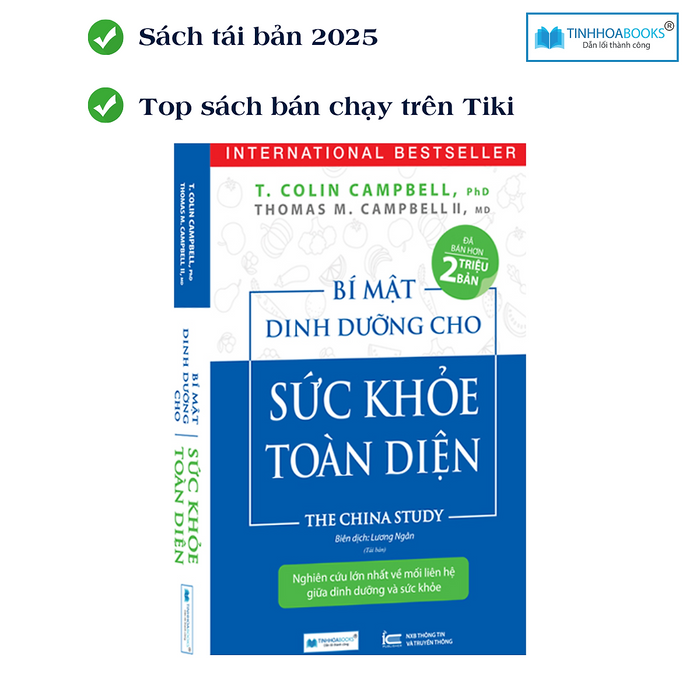 (Tb2025) Sách Bí Mật Dinh Dưỡng Cho Sức Khoẻ Toàn Diện - The China Study
