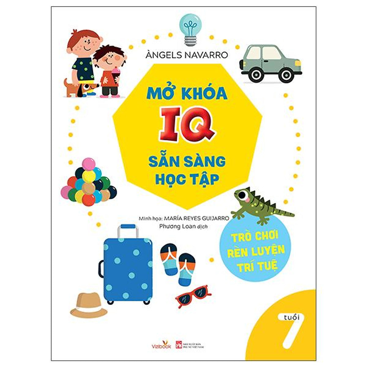 Sách - Mở Khóa Iq Sẵn Sàng Học Tập - Trò Chơi Rèn Luyện Trí Tuệ - 7 Tuổi