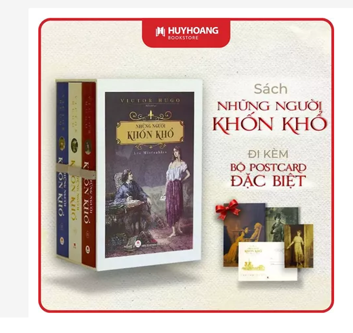 Sách Những Người Khốn Khổ, Tiểu Thuyết Văn Học, Tiểu Thuyết Kinh Điển Pháp, Huy Hoàng Bookstore