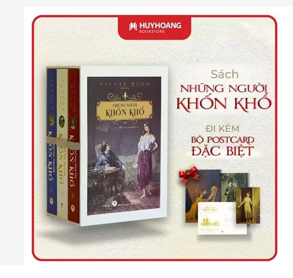Sách Những Người Khốn Khổ, Tiểu Thuyết Văn Học, Tiểu Thuyết Kinh Điển Pháp, Huy Hoàng Bookstore