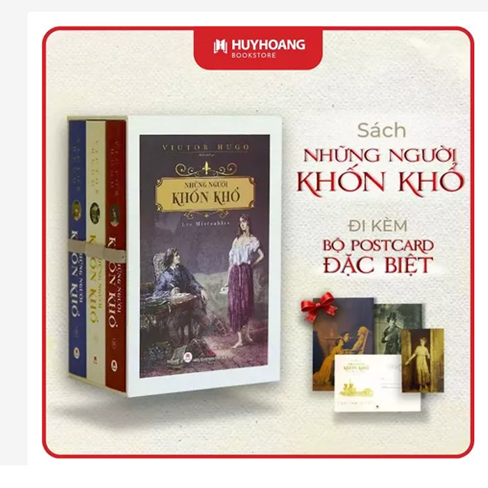 Sách Những Người Khốn Khổ, Tiểu Thuyết Văn Học, Tiểu Thuyết Kinh Điển Pháp, Huy Hoàng Bookstore