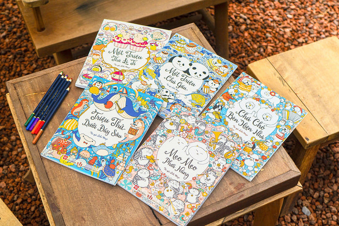 Sách Tô Màu Một Triệu...(Cuốn Sách Mang Phong Cách Kỳ Lạ, Thú Vị Nhất) - Đinh Tị Books