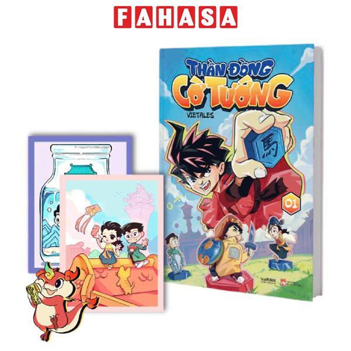 Sách - Thần Đồng Cờ Tướng - Tập 1 - Tặng Kèm Postcard