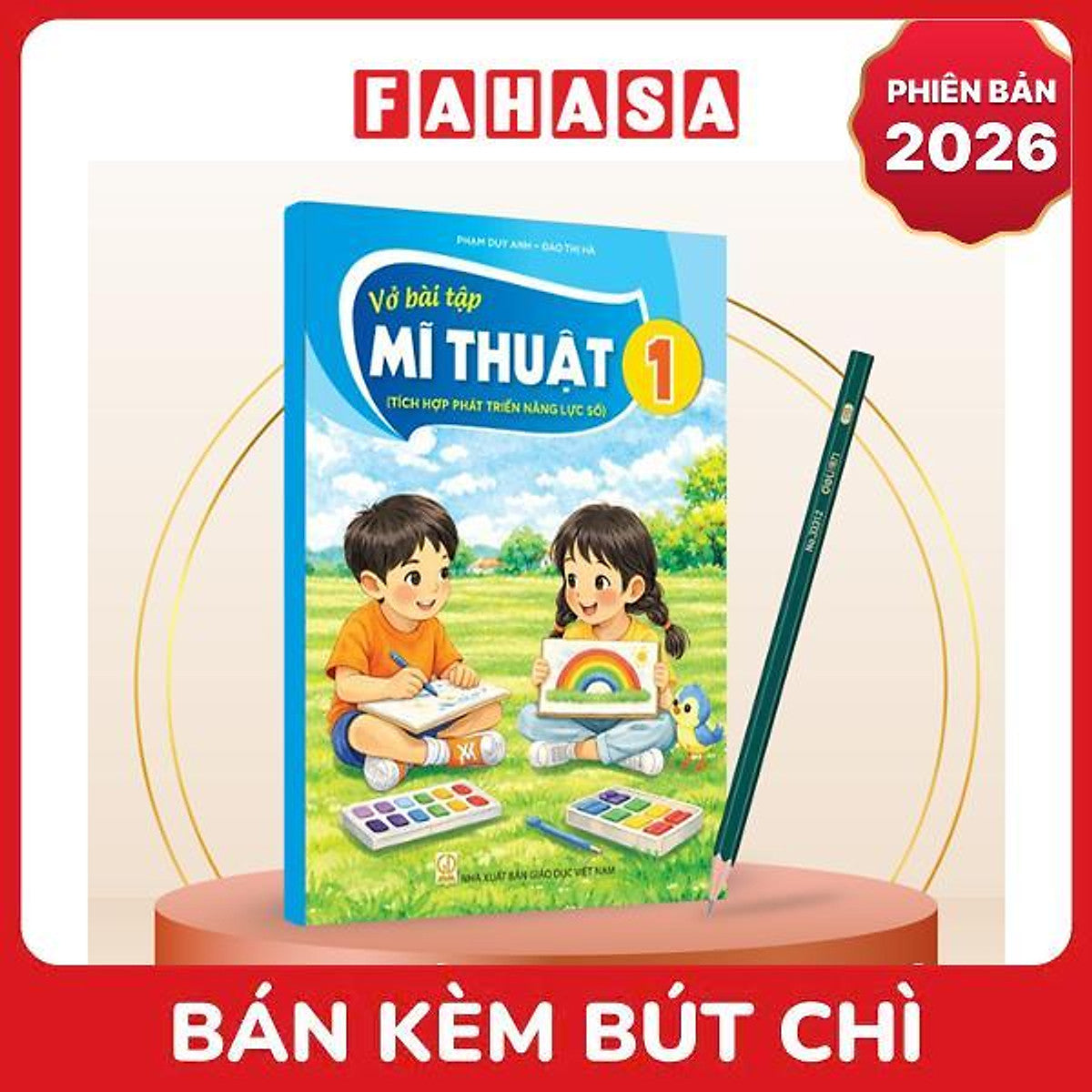 Sách Giáo Khoa Vở Bài Tập Mĩ Thuật 1 (Tích Hợp Phát Triển Năng Lực Số) (Phiên Bản 2026) - Kèm Bút Chì