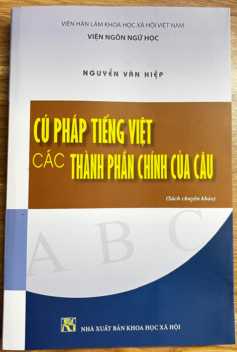 Sách - Cú Pháp Tiếng Việt Các Thành Phần Chính Của Câu