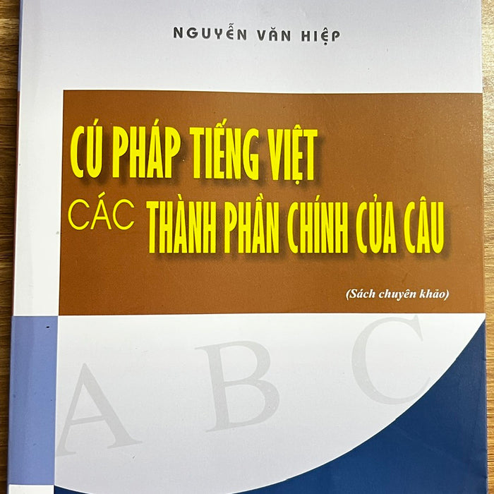 Sách - Cú Pháp Tiếng Việt Các Thành Phần Chính Của Câu