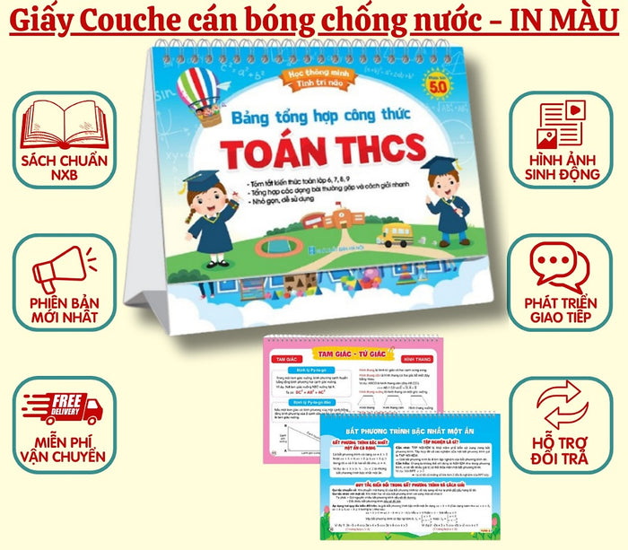 Học Thông Minh Tinh Trí Não - Bảng Tổng Hợp Công Thức Toán Thcs