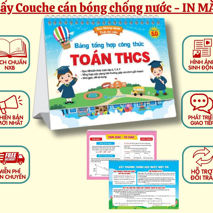 Học Thông Minh Tinh Trí Não - Bảng Tổng Hợp Công Thức Toán Thcs