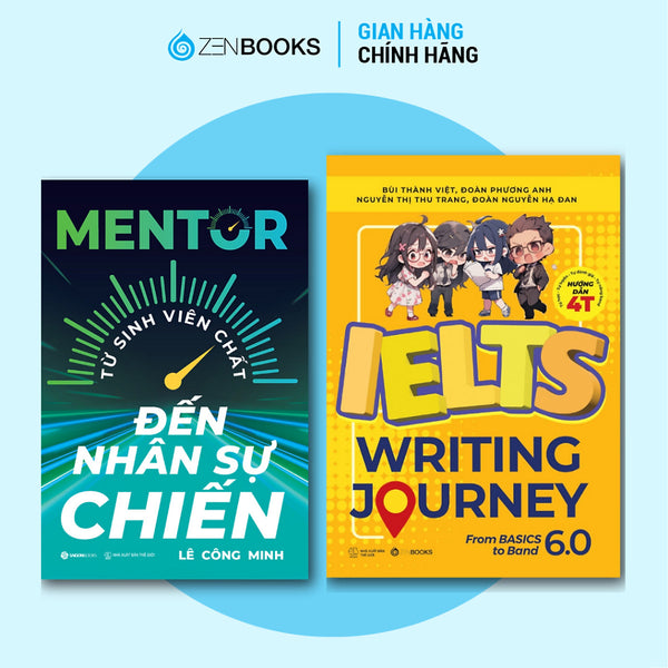Bộ Sách Mentor + Ielts Writing Journey From Basics To Band 6.0