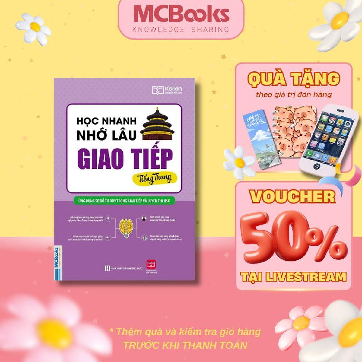 Sách - Học Nhanh Nhớ Lâu Giao Tiếp Tiếng Trung - Ứng Dụng Sơ Đồ Tư Duy Giao Tiếp Và Luyện Thi Hsk - Mcbooks