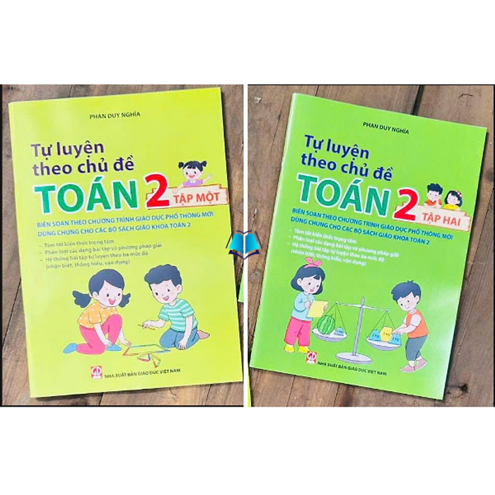 Sách - Tự Luyện Theo Chủ Đề Toán Lớp 2 Tập 1+2 (Biên Soạn Theo Chương Trình Mới)