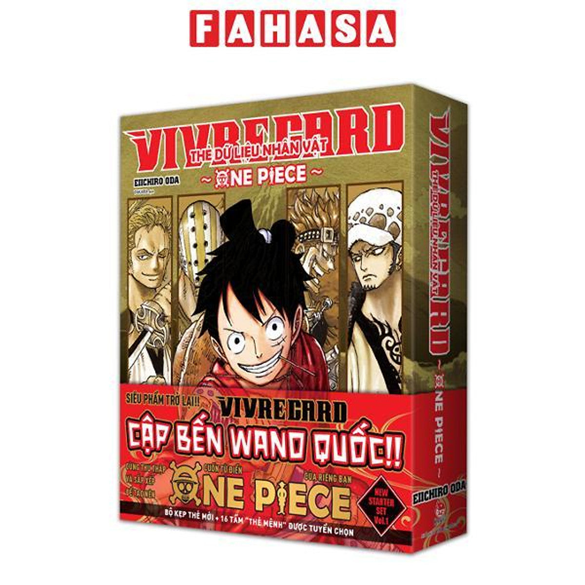 Sách - Vivre Card - Thẻ Dữ Liệu Nhân Vật One Piece - New Starter Set - Vol.1 - Kèm Kẹp Thẻ