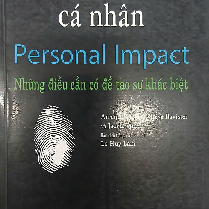 Sách - Để Gây Ấn Tượng Cá Nhân