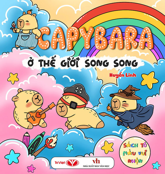 Sách - Tô Màu Vui Nhộn - Capybara Ở Thế Giới Song Song - Trí Việt