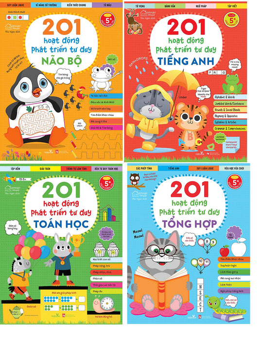 Sách 201 Hoạt Động Phát Triển Tư Duy (Bộ 4 Cuốn)
