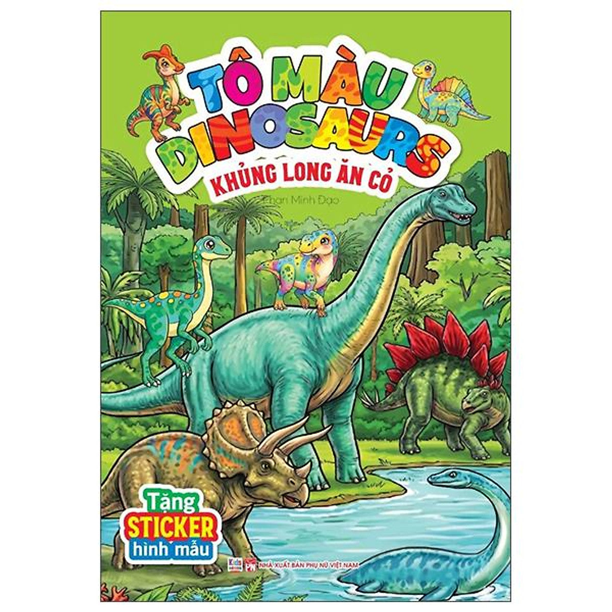 Sách - Tô MàU Dinosaurs - KhủNg Long Ăn Cỏ