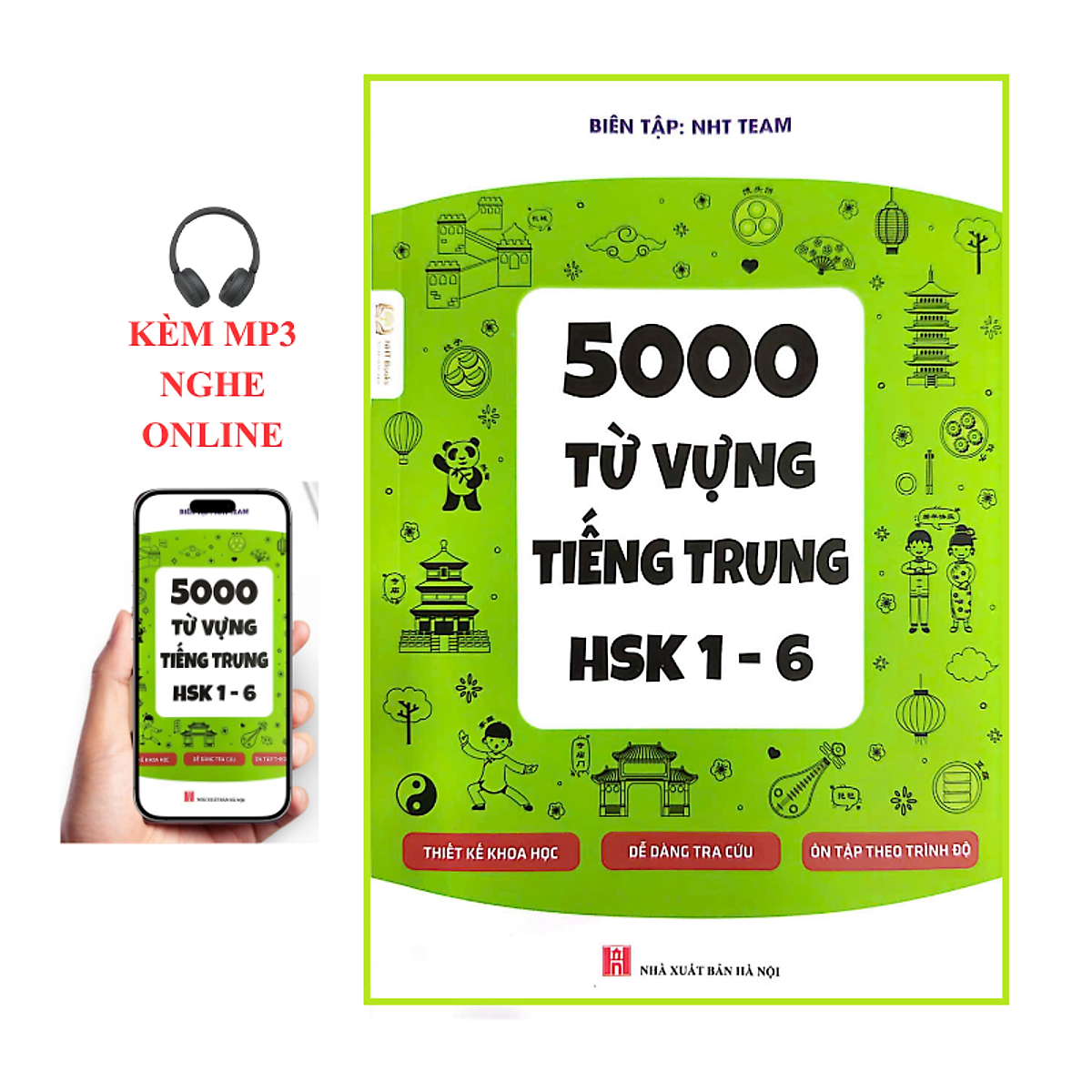 Sách-5000 Từ Vựng Tiếng Trung Hsk 1 – 6-Nht Books+KèM Mp3 Nghe Online