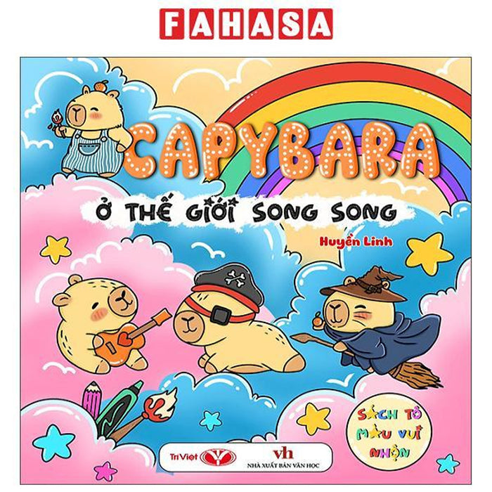 Sách - Sách Tô Màu Vui Nhộn - Capybara Ở Thế Giới Song Song