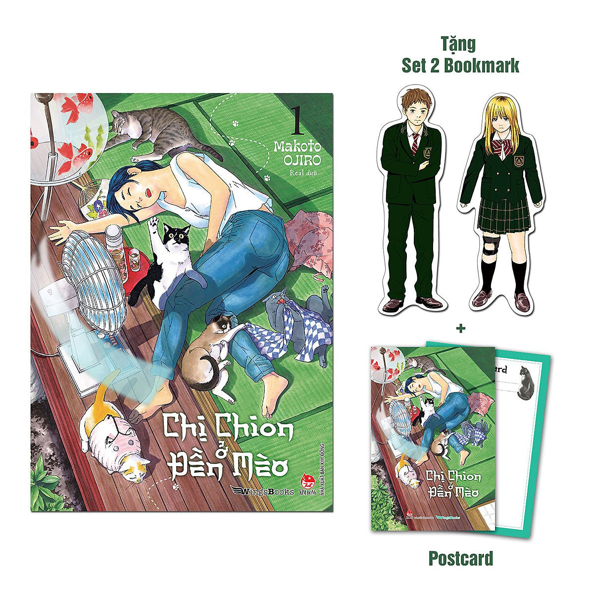 Chị Chion Ở Đền Mèo – Tập 1 [Tặng Kèm Set 2 Bookmark + Postcard]