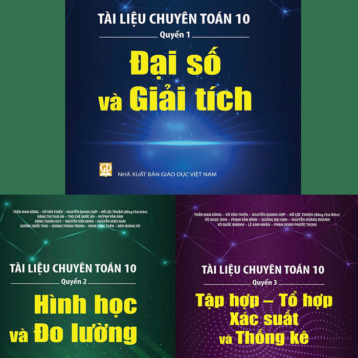 Sách Tài Liệu Chuyên Toán 10 (Bộ 3 Cuốn)