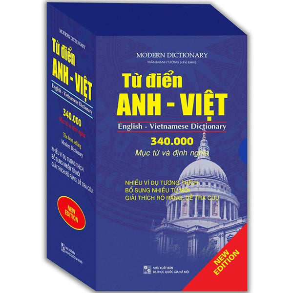 Sách - Từ Điển Anh - Việt 340.000 Mục Từ Và Định Nghĩa (Mềm)