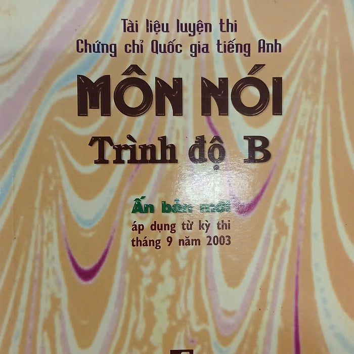 Sách - Tài Liệu Luyện Thi Chứng Chỉ Quốc Gia Tiếng Anh Môn Nói - Trình Độ B