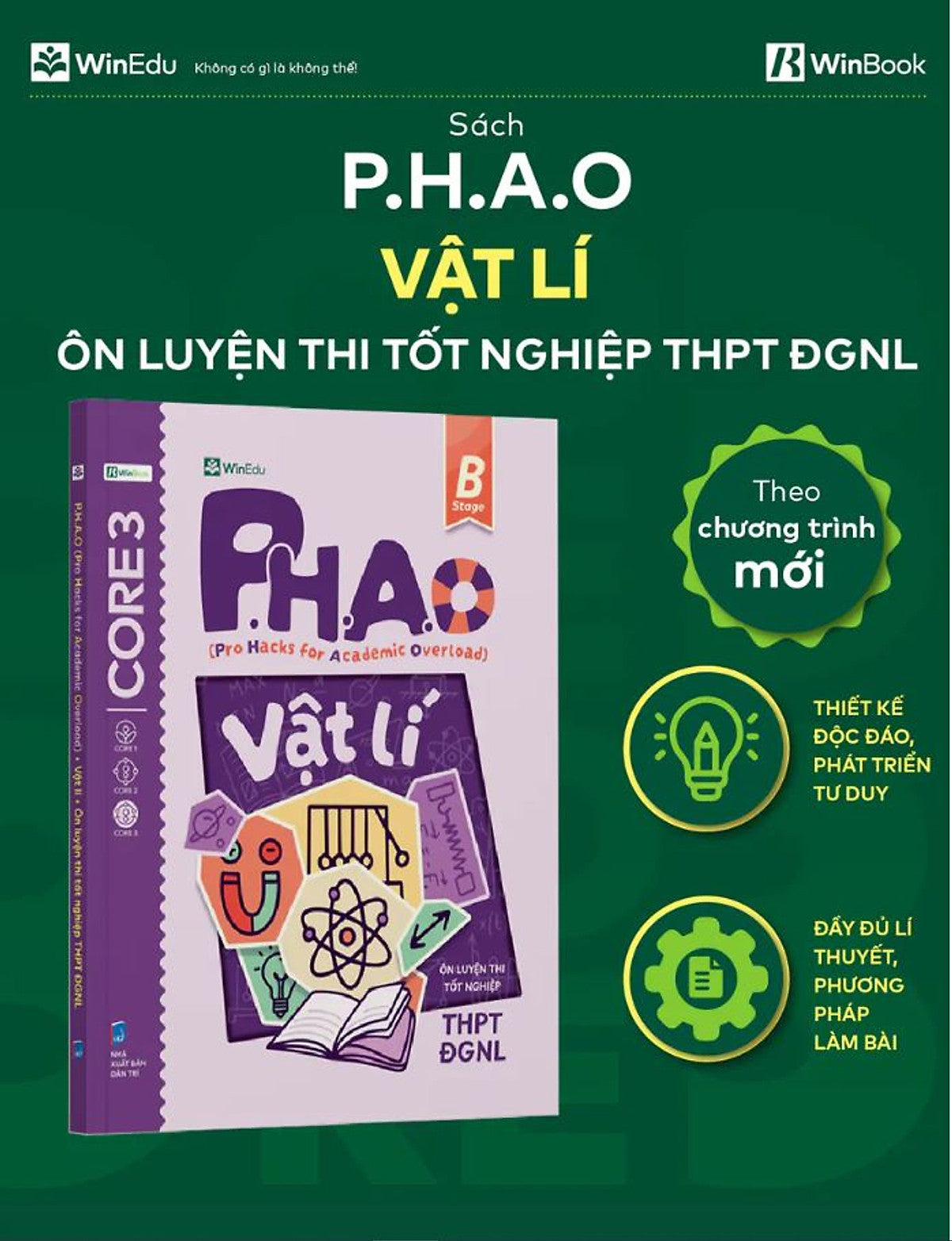 Sách P.H.A.O Ôn Luyện Thi Tốt Nghiệp Thpt, Đgnl - Vật Lý