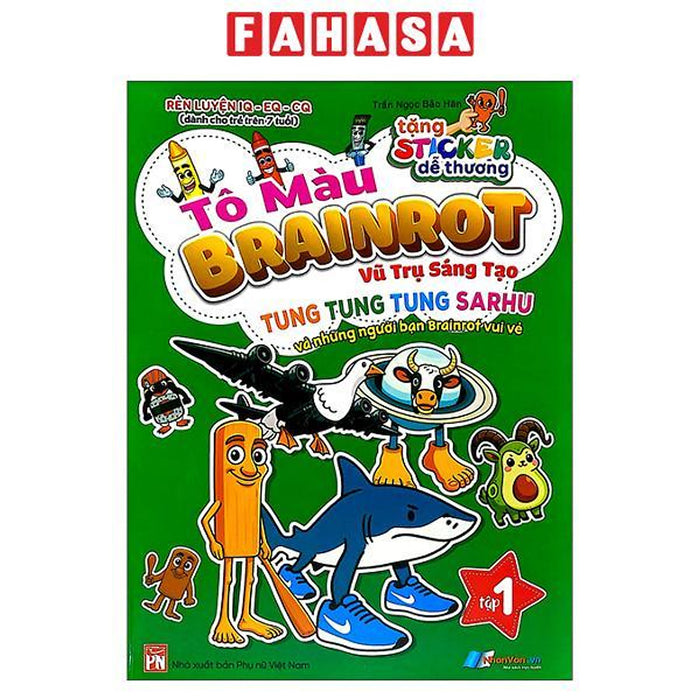 Sách - Tô Màu Brainrot - Vũ Trụ Sáng Tạo - Tập 1