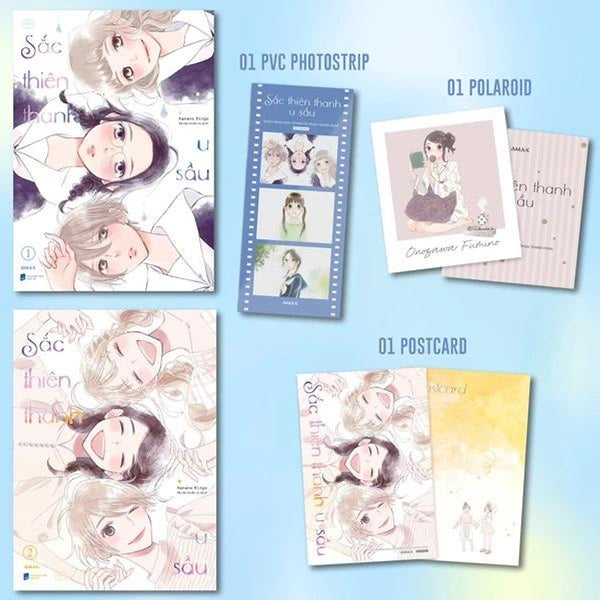 Bộ Manga Sắc Thiên Thanh U Sầu - Tập 1 + Tập 2 (Bộ 2 Tập) - Bản Quyền
