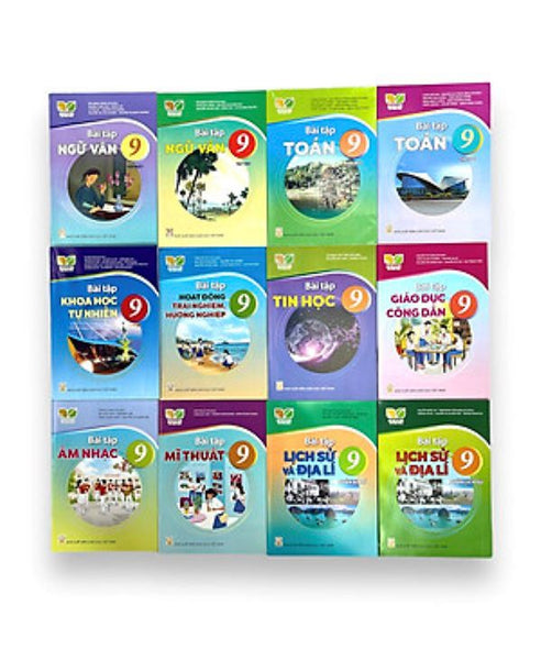 Bộ Sách Bài Tập Lớp 9- Kết Nối Tri Thức Với Cuộc Sống (12 Quyển- Kèm Bìa Nilong Bao Sách)