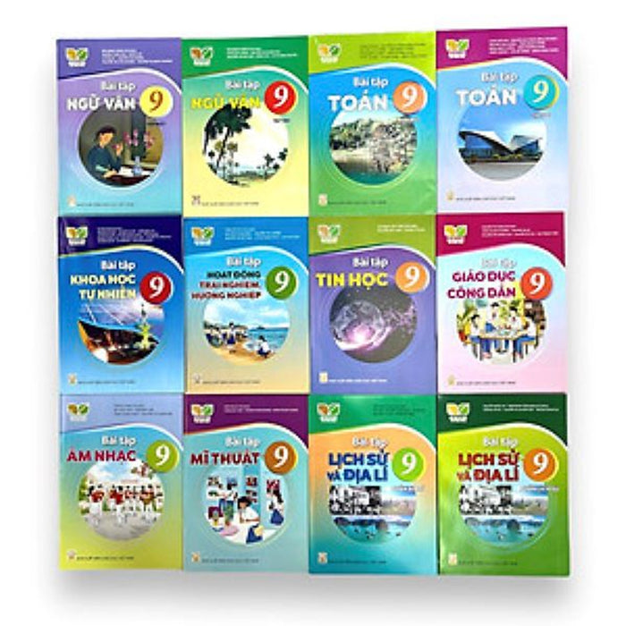 Bộ Sách Bài Tập Lớp 9- Kết Nối Tri Thức Với Cuộc Sống (12 Quyển- Kèm Bìa Nilong Bao Sách)