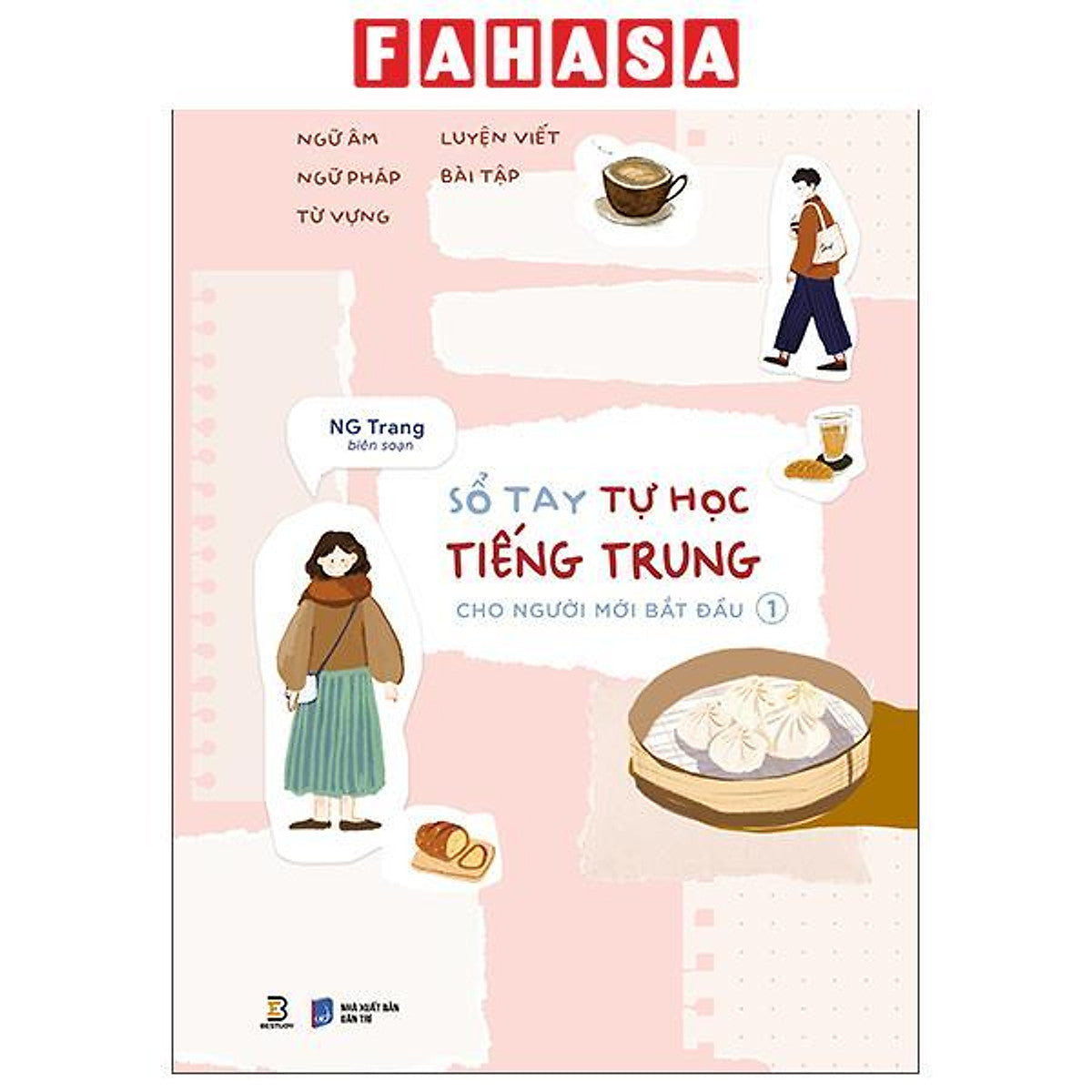 Sách - Takenote 5-In-1 - Ngữ Âm-Ngữ Pháp-Từ Vựng-Luyện Viết-Bài Tập - Sổ Tay Tự Học Tiếng Trung Cho Người Mới Bắt Đầu - Tập 1