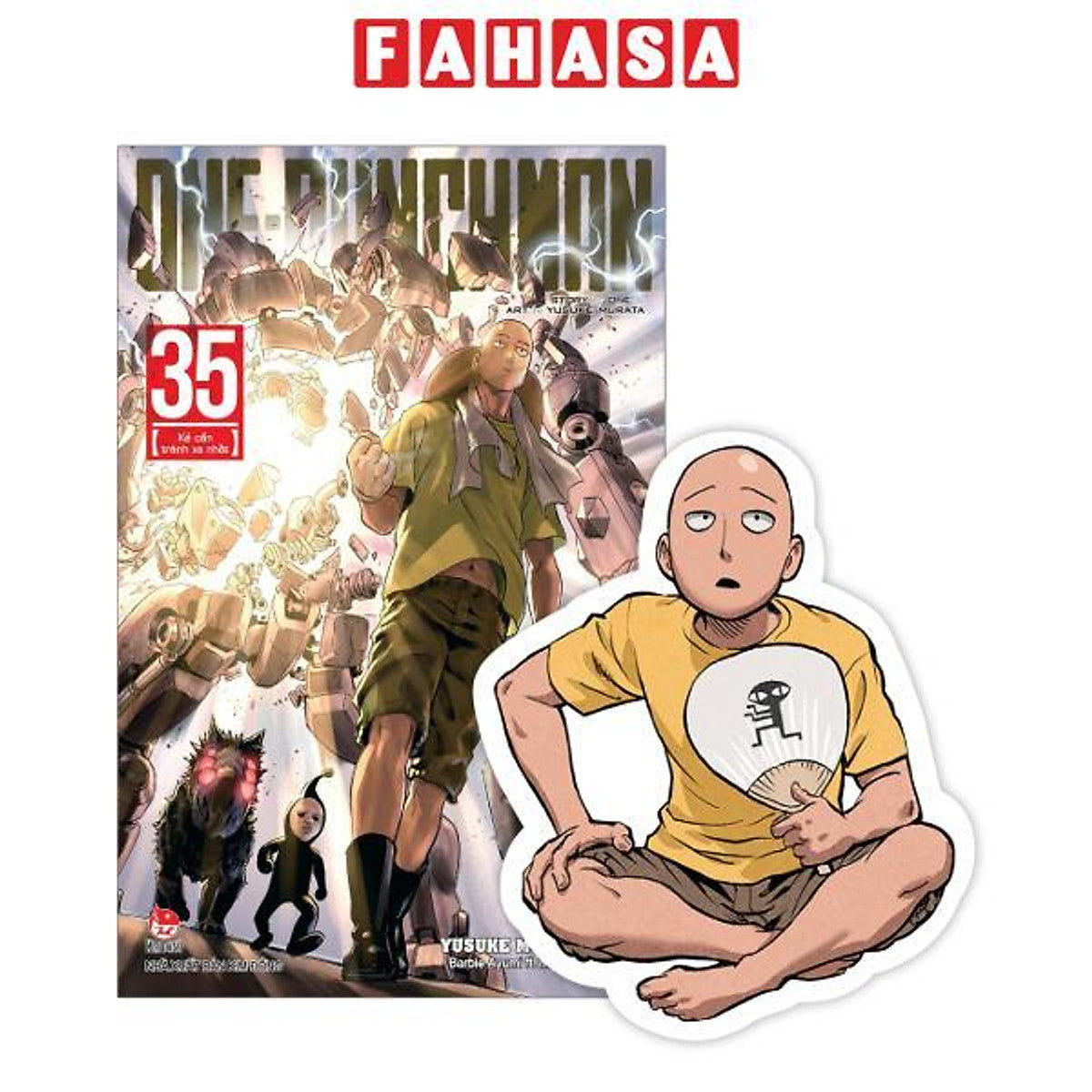 Sách - One-Punch Man - Tập 35 - Kẻ Cần Tránh Xa Nhất - Tặng Kèm Bookmark