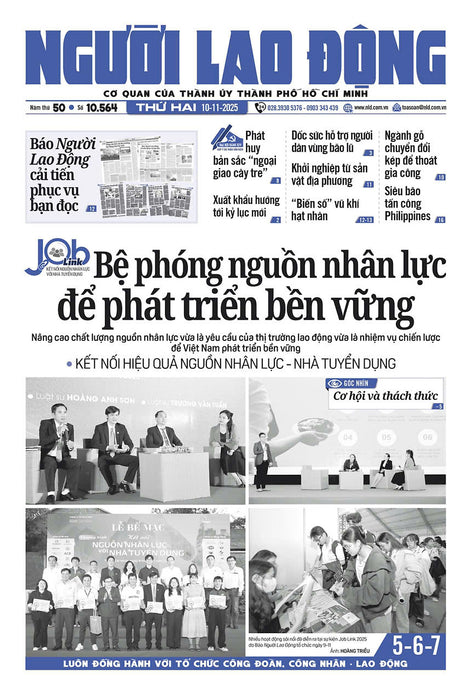 Nhật Báo Người Lao Động Từ Ngày 10-11-2025 Đến 16-11-2025