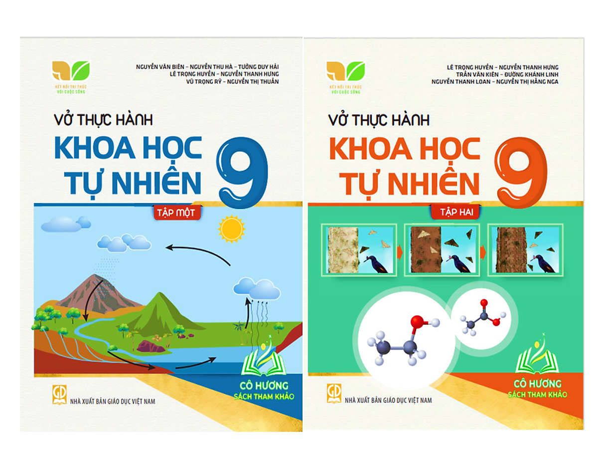 Sách - Combo Vở Thực Hành Khoa Học Tự Nhiên 9 - Tập 1 + 2 (Kết Nối Tri Thức Với Cuộc Sống)