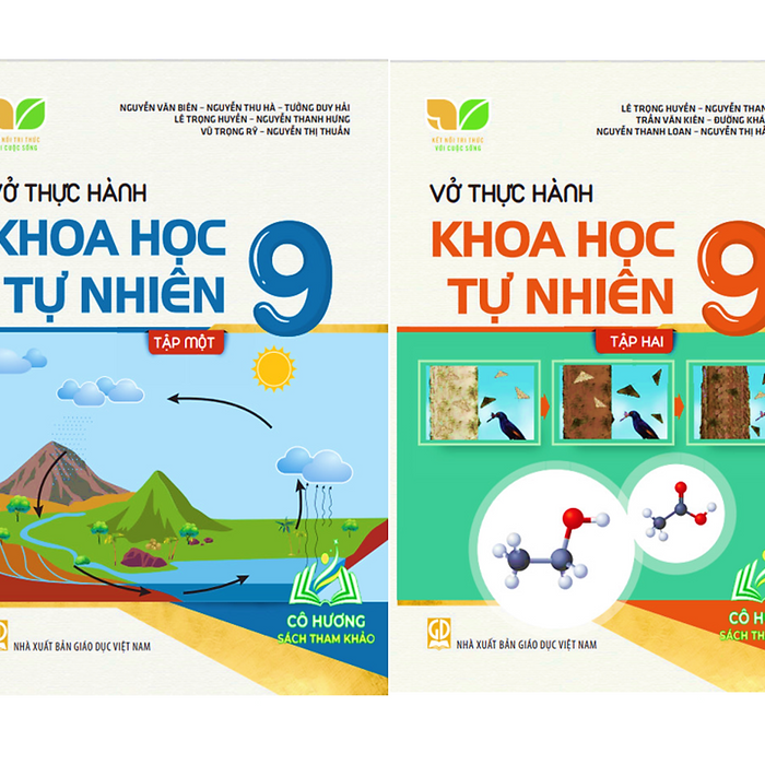 Sách - Combo Vở Thực Hành Khoa Học Tự Nhiên 9 - Tập 1 + 2 (Kết Nối Tri Thức Với Cuộc Sống)