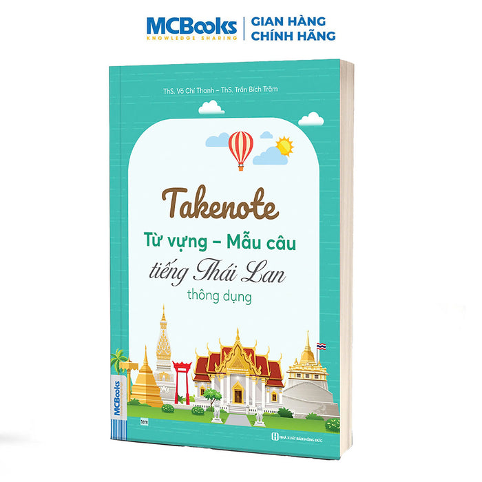 Sách - Takenote Từ Vựng - Mẫu Câu Tiếng Thái Lan Thông Dụng