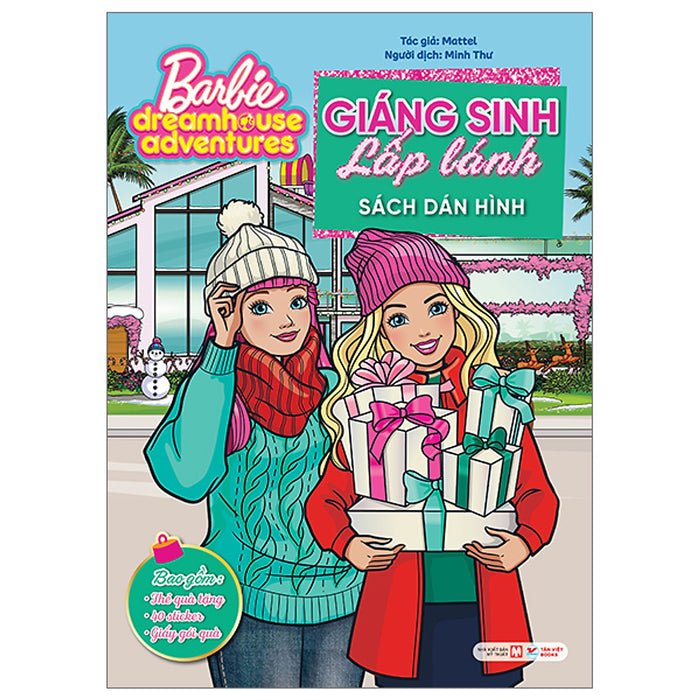 Sách Barbie Dreamhouse Adventures - Giáng Sinh Lấp Lánh (Sách Dán Hình)