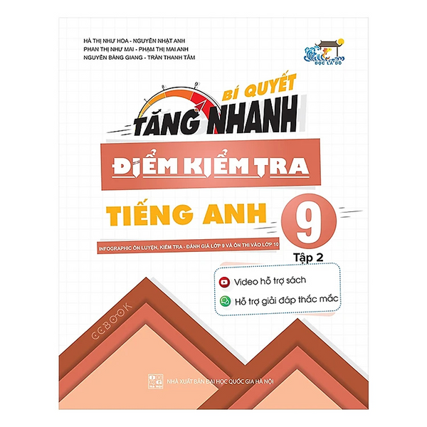 Sách - Bí Quyết Tăng Nhanh Điểm Kiểm Tra Tiếng Anh 9 Tập 2 - Nhiều Tác Giả - Nxb Đại Học Quốc Gia Hà Nội - Winbooks