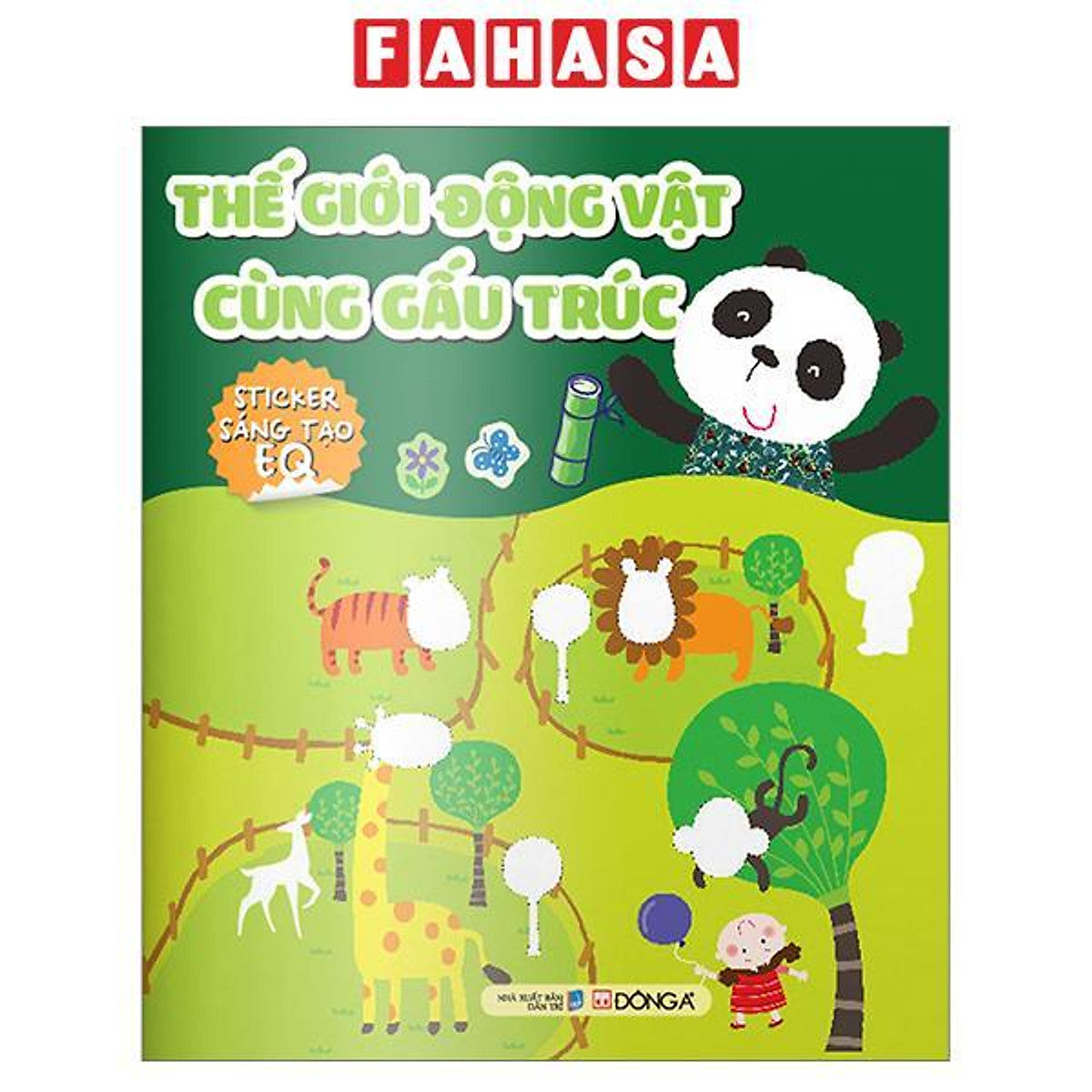 Sách - Thế Giới Động Vật Cùng Gấu Trúc- Sticker Sáng Tạo Eq